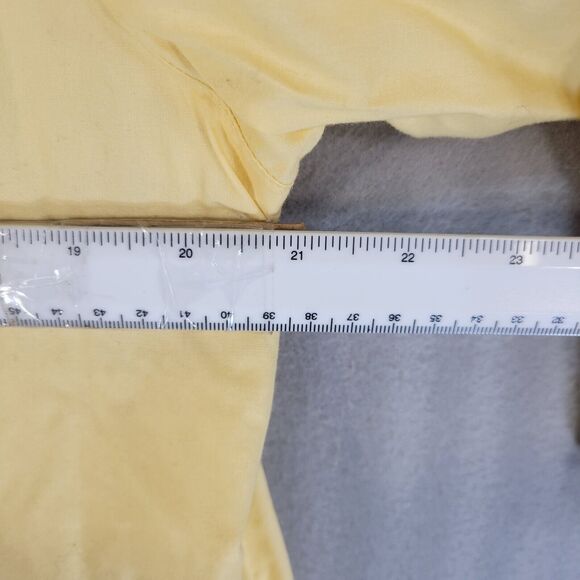 Vintage Talbots Womens Button Front top Size Xl Yellow Cotton Collared Career - Picture 6 of 7